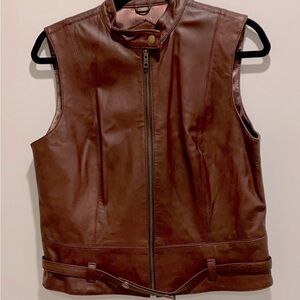 Cabi leather vest